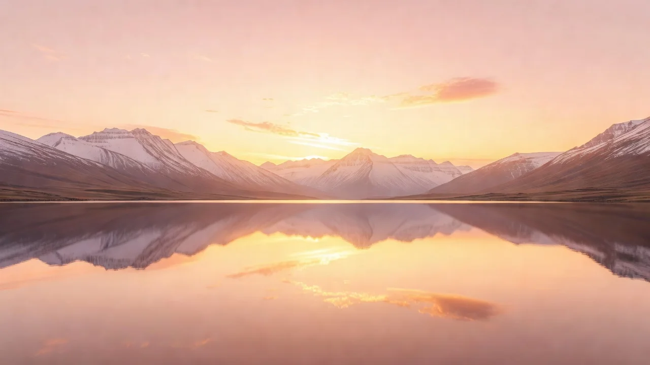 Sunrise over calm mountains — a symbol of the first step of recovery